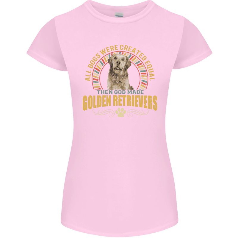 A Retriever Dog Womens Petite Cut T-Shirt Light Pink