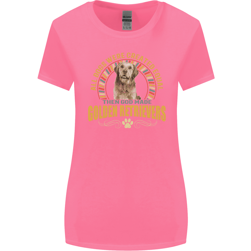 A Retriever Dog Womens Wider Cut T-Shirt Azalea