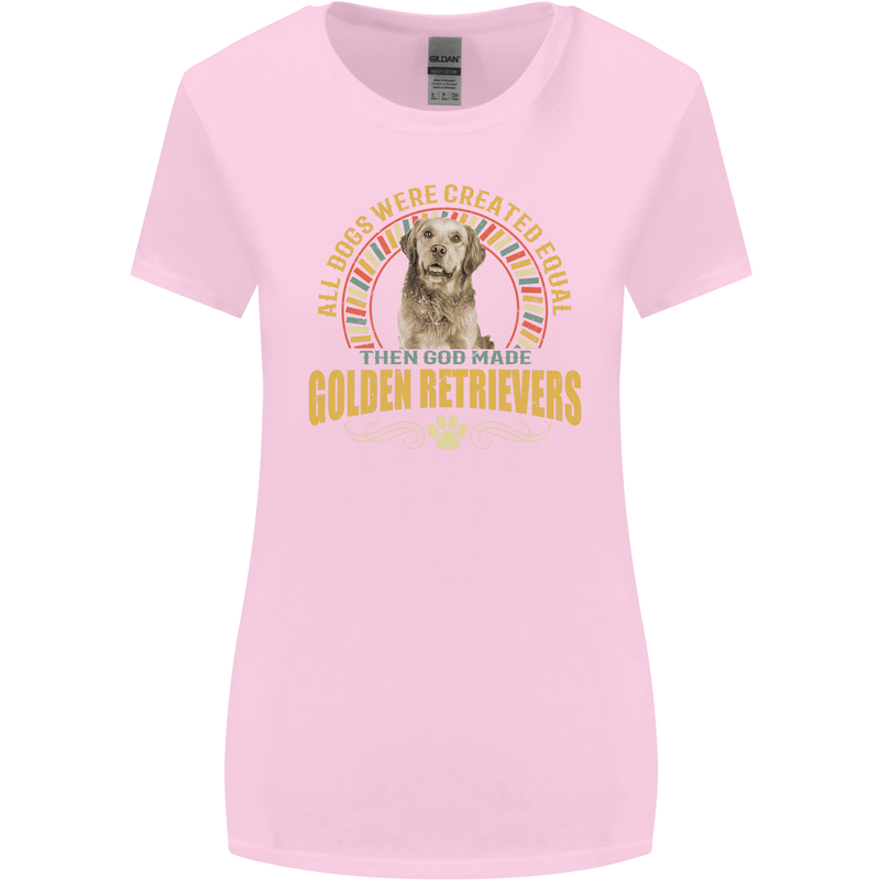 A Retriever Dog Womens Wider Cut T-Shirt Light Pink