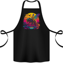 A Retrowave Bee Retro Colour Cotton Apron 100% Organic Black