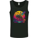 A Retrowave Bee Retro Colour Mens Vest Tank Top Black