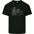 A Rhino Rhinoceros Kids T-Shirt Childrens Black