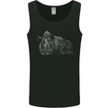A Rhino Rhinoceros Mens Vest Tank Top Black