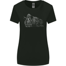 A Rhino Rhinoceros Womens Wider Cut T-Shirt Black