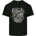 A Rock n Roll Design Mens Cotton T-Shirt Tee Top Black