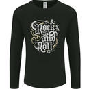 A Rock n Roll Design Mens Long Sleeve T-Shirt Black
