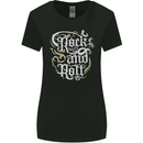 A Rock n Roll Design Womens Wider Cut T-Shirt Black