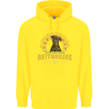 A Rottweiler Dog Childrens Kids Hoodie Yellow