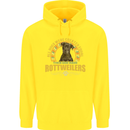 A Rottweiler Dog Childrens Kids Hoodie Yellow