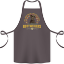 A Rottweiler Dog Cotton Apron 100% Organic Dark Grey