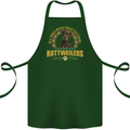 A Rottweiler Dog Cotton Apron 100% Organic Forest Green