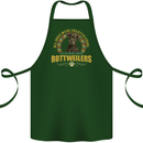 A Rottweiler Dog Cotton Apron 100% Organic Forest Green