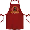 A Rottweiler Dog Cotton Apron 100% Organic Maroon