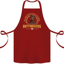 A Rottweiler Dog Cotton Apron 100% Organic Maroon