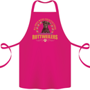 A Rottweiler Dog Cotton Apron 100% Organic Pink