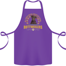 A Rottweiler Dog Cotton Apron 100% Organic Purple