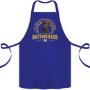 A Rottweiler Dog Cotton Apron 100% Organic Royal Blue