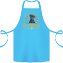 A Rottweiler Dog Cotton Apron 100% Organic Turquoise