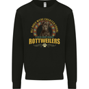 A Rottweiler Dog Kids Sweatshirt Jumper Black