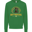 A Rottweiler Dog Kids Sweatshirt Jumper Irish Green