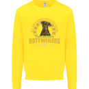 A Rottweiler Dog Kids Sweatshirt Jumper Yellow