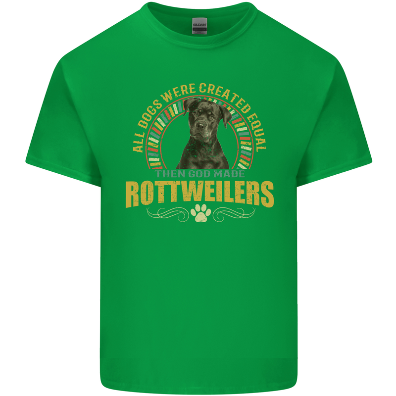 A Rottweiler Dog Kids T-Shirt Childrens Irish Green