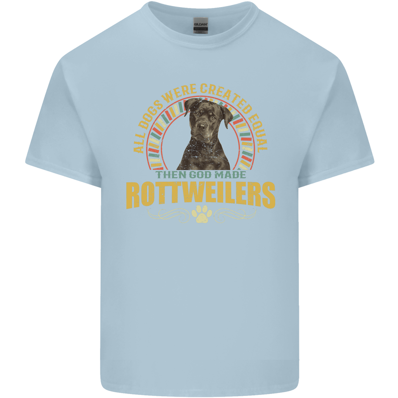 A Rottweiler Dog Kids T-Shirt Childrens Light Blue
