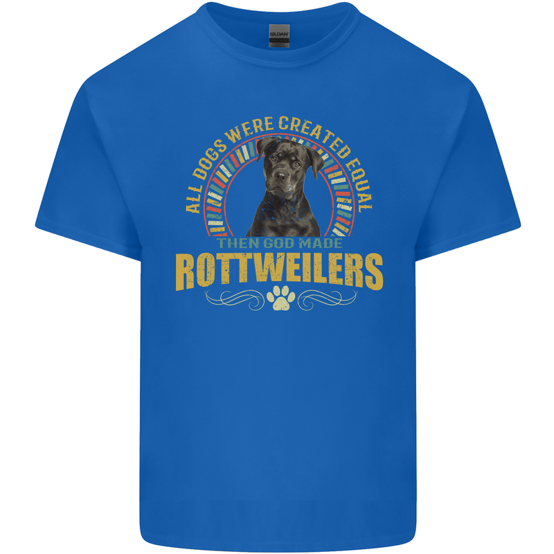 A Rottweiler Dog Kids T-Shirt Childrens Royal Blue
