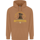 A Rottweiler Dog Mens 80% Cotton Hoodie Caramel Latte