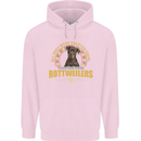 A Rottweiler Dog Mens 80% Cotton Hoodie Light Pink