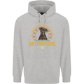 A Rottweiler Dog Mens 80% Cotton Hoodie Sports Grey