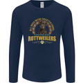 A Rottweiler Dog Mens Long Sleeve T-Shirt Navy Blue
