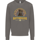 A Rottweiler Dog Mens Sweatshirt Jumper Charcoal