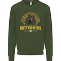A Rottweiler Dog Mens Sweatshirt Jumper Forest Green