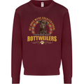 A Rottweiler Dog Mens Sweatshirt Jumper Maroon