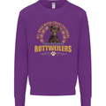 A Rottweiler Dog Mens Sweatshirt Jumper Purple
