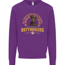A Rottweiler Dog Mens Sweatshirt Jumper Purple
