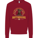 A Rottweiler Dog Mens Sweatshirt Jumper Red
