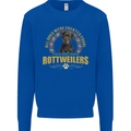A Rottweiler Dog Mens Sweatshirt Jumper Royal Blue
