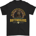 A Rottweiler Dog Mens T-Shirt 100% Cotton Black