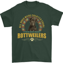 A Rottweiler Dog Mens T-Shirt 100% Cotton Forest Green