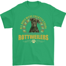 A Rottweiler Dog Mens T-Shirt 100% Cotton Irish Green