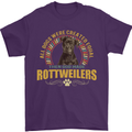 A Rottweiler Dog Mens T-Shirt 100% Cotton Purple
