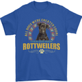 A Rottweiler Dog Mens T-Shirt 100% Cotton Royal Blue