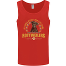 A Rottweiler Dog Mens Vest Tank Top Red