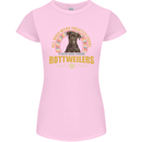 A Rottweiler Dog Womens Petite Cut T-Shirt Light Pink