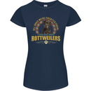 A Rottweiler Dog Womens Petite Cut T-Shirt Navy Blue