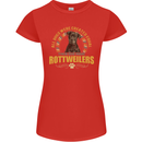 A Rottweiler Dog Womens Petite Cut T-Shirt Red