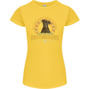 A Rottweiler Dog Womens Petite Cut T-Shirt Yellow