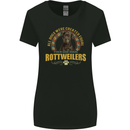 A Rottweiler Dog Womens Wider Cut T-Shirt Black